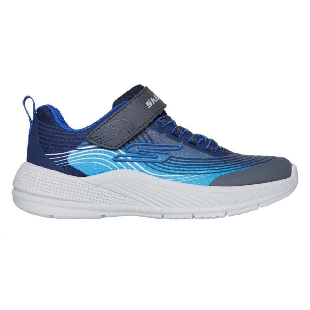 Skechers Boys Microspec Advance Sneakers / Black/Blue